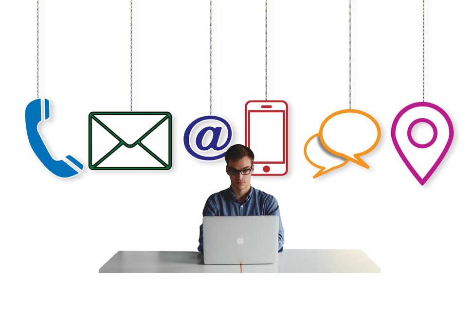 Desk Phone Letters Smartphone Email Office